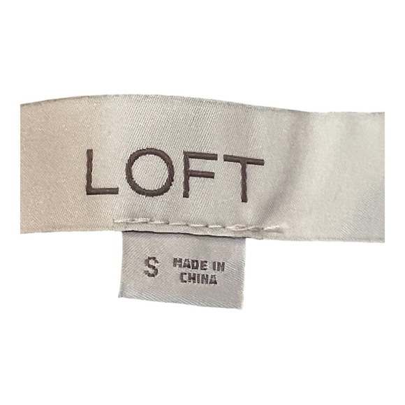 LOFT Speckled Lt Grey Crewneck Knee Length Sweater Dress with Tie Cuffs - Picture 9 of 14